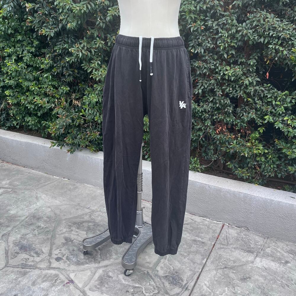 YoungLA Black Cotton Jogger Sweatpants Men’s Size Large Athletic Gym Lounge Pant
